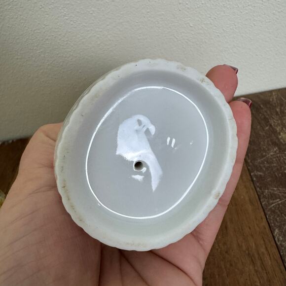 Vintage Japan Porcelain Yellow Rose Floral 3 Piece Vanity Bathroom Set - Picture 9 of 12